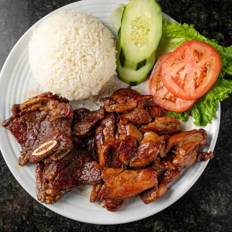 Grilled Chicken & Beef Short Rib